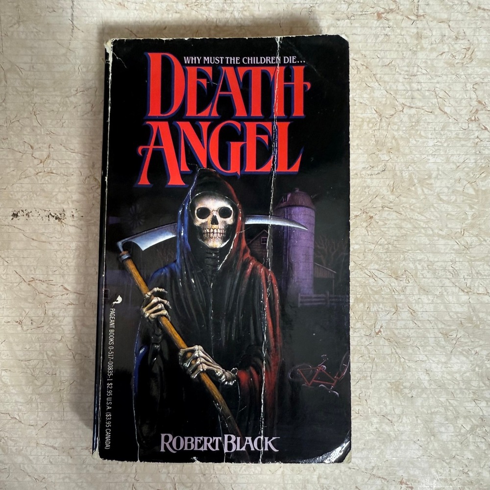 Death Angel By Robert Black Vintage 80s‎ Paperback Horror 1st Print